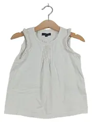 Vorschaubild 1 von Kinder Top Gr. 98 Weiß Casual Rüschen Baumwolle
