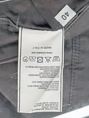 Vorschaubild 4 von Damen Stoffhose Gr. 40 L Grau Casual Klassisch Baumwolle Elasthan