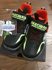 Vorschaubild 3 von Kinder Sneaker low Klettverschluss Strukturmuster Schwarz Gr. 22
