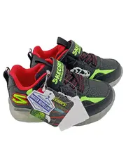 Vorschaubild 1 von Kinder Sneaker low Klettverschluss Strukturmuster Schwarz Gr. 22