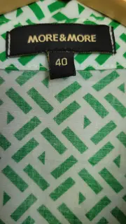 Vorschaubild 3 von Hemdkleid Damen Gr. 40 Grün Casual Blusenkleid