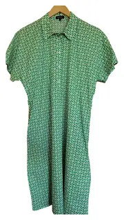 Vorschaubild 1 von Hemdkleid Damen Gr. 40 Grün Casual Blusenkleid