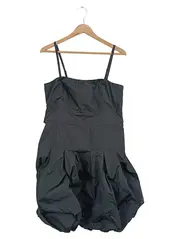 Vorschaubild 1 von Damen Cocktailkleid Gr. 42/XL Schwarz Elegant Ballonkleid