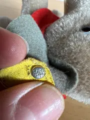 Vorschaubild 3 von Elefant Kuscheltier Vintage Beige Knopf im Ohr Plüschtier