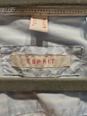 Vorschaubild 4 von Damen Hemdbluse Langarm Gestreift Blau Baumwolle Gr. 38