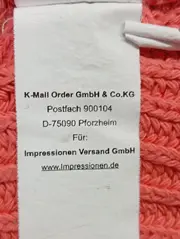 Vorschaubild 4 von Damen Pullover Gr. M Rot Casual Rippstrick V-Ausschnitt