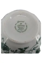 Vorschaubild 2 von Zuckerdose Barock Porzellan Weiß Grün Florales Muster Elegant