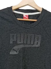 Vorschaubild 3 von Damen T-Shirt Gr. 40/L Grau Sportlich Logo-Print Kurzarm