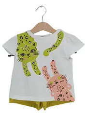 Vorschaubild 1 von Mädchen Twin Set Gr. 92 Mehrfarbig Casual Tiermotive