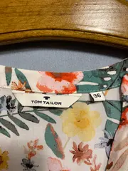 Vorschaubild 5 von Damen Bluse Blumenmuster 3/4 Arm Viskose Mehrfarbig Gr. 36 S