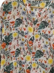 Vorschaubild 3 von Damen Bluse Blumenmuster 3/4 Arm Viskose Mehrfarbig Gr. 36 S