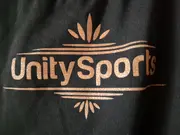 Vorschaubild 3 von Unity Sports Damen Tank Top Racerback Sporttop Gr. M Schwarz Gold