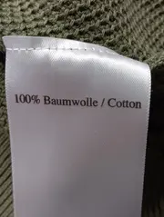Vorschaubild 3 von Strickjacke Damen M Grün Baumwolle Reißverschluss Casual