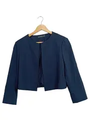 Vorschaubild 1 von Damen Blazer Bolero Jacke Gr. 40 Blau Elegant