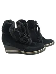 Vorschaubild 1 von Damen Keilstiefeletten Gr. 38 Schwarz Casual Stiefeletten