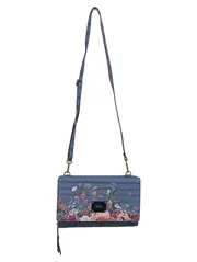 Vorschaubild 1 von Damen Clutch Blau Blumenmuster Elegant Abendtasche Umhängetasche