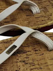 Vorschaubild 3 von Damen Zehentrenner Sandalen Gr. 40 Weiß Freizeit Casual