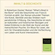Vorschaubild 3 von What's Bred in the Bone von Robertson Davies Biografischer Roman Taschenbuch