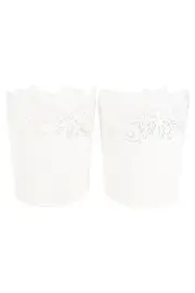 Vorschaubild 1 von Vase Weiß Metall Modern Minimalistisch Blumenmuster Cut-Outs Deko