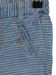 Vorschaubild 5 von Baby Stoffhose gestreift Blau Gr. 74 Baumwolle
