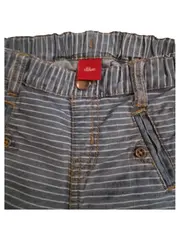 Vorschaubild 7 von Baby Stoffhose gestreift Blau Gr. 74 Baumwolle