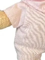 Vorschaubild 3 von Hoppel Hase Baby Kuscheltier gestreift Rosa 25 cm