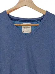 Vorschaubild 3 von Canada North Herren Pullover V-Ausschnitt Blau Meliert Gr. M
