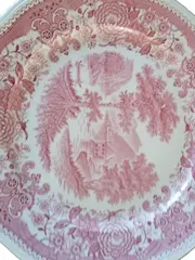 Vorschaubild 2 von Platzteller Rosa Klassisch Blumen Landschaft Porzellan