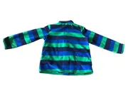 Vorschaubild 3 von Fleecejacke Kinder Gr. 98 gestreift blau grün Reißverschluss