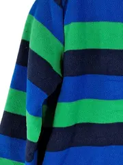 Vorschaubild 5 von Fleecejacke Kinder Gr. 98 gestreift blau grün Reißverschluss