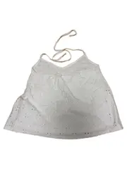 Vorschaubild 3 von Neckholder Top Damen Weiß Lochstickerei Gr. M Sommer