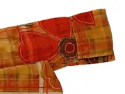 Vorschaubild 4 von BENETTON Damen Hemdbluse Gr. 36;S Retro Blumenmuster Kariert Mehrfarbig