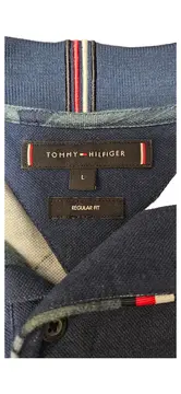 Vorschaubild 4 von Herren Poloshirt Gr. L Blau Tropical Muster Regular Fit