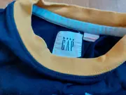 Vorschaubild 2 von Baby T-Shirt Kinder Gr. 74 6-12 Monate Blau Gelb Baumwolle Logo