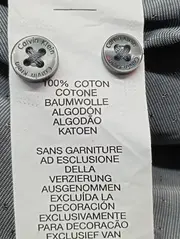 Vorschaubild 4 von Business Hemd Herren Gr. 38/M Grau Baumwolle Klassisch