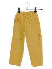 Vorschaubild 1 von Kinder Stoffhose Musselin Casual Gelb Gr. 104 Baumwolle Freizeit
