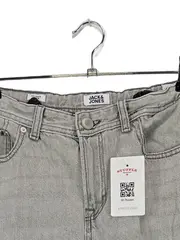 Vorschaubild 6 von Relaxed Fit Jeans Kinder Grau Gr. 158 Uni Logo Baumwolle