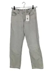 Vorschaubild 1 von Relaxed Fit Jeans Kinder Grau Gr. 158 Uni Logo Baumwolle
