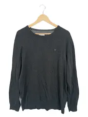 Vorschaubild 1 von Herren Pullover Gr. XL Grau Meliert Baumwolle Langarm Basic