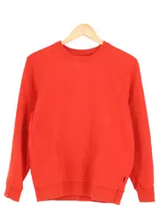 Vorschaubild 1 von Damen Sweatshirt Gr. 36/S Rot Basic Casual Langarm Baumwolle