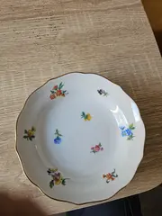 Vorschaubild 2 von Platzteller Weiß Klassisch Porzellan mit Blumenmuster