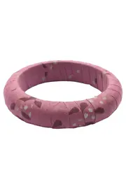 Vorschaubild 2 von Damen Armband Rosa Stoff Punkte Casual Elegant 12cm