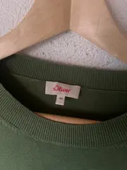 Vorschaubild 2 von Pullover Damen Gr. 44 Grün Basic Langarm Rundhals