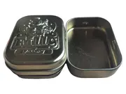 Vorschaubild 1 von Spielzeug Aufbewahrungsbox Dose Silber Metall Logo-Print Kinder