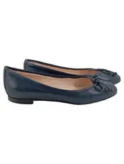 Vorschaubild 1 von Ballerinas Damen Schuhe Gr. 37 Blau Klassisch mit Schleife