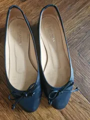 Vorschaubild 2 von Ballerinas Damen Schuhe Gr. 37 Blau Klassisch mit Schleife