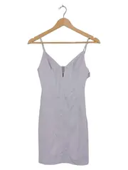 Vorschaubild 1 von Damen Trägerkleid Bustier Optik Lila Gr. S/36 Cocktailkleid