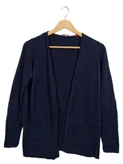 Vorschaubild 1 von Damen Strickjacke Gr. 38 M Blau Basic Cardigan Langarm
