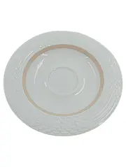 Vorschaubild 1 von Leonard Paris Untertasse Estoril Weiß Gold 16 cm Porzellan