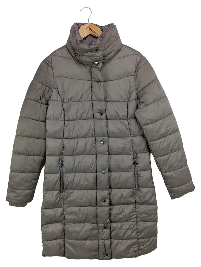 THE ESSENTIAL ONE Steppmantel Damen 36/S Grau Klassisch